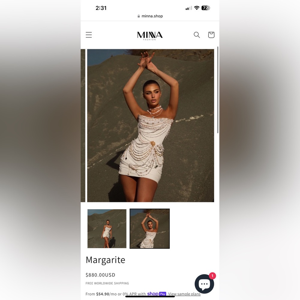 Couture Minna Prom Birthday Dress